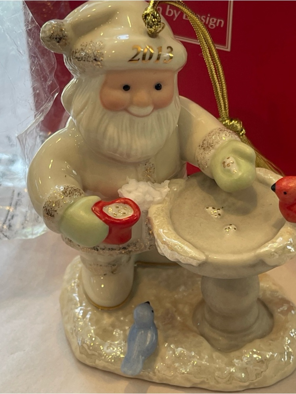 Lenox 2013 Christmas Holiday Caroling Santa Ornament New In Box